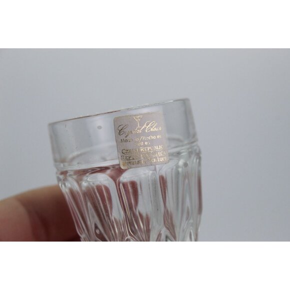 Vintage Crystal Decanter, Czech Mouthwash Dispenser, Dental Gift - Picture 4 of 9